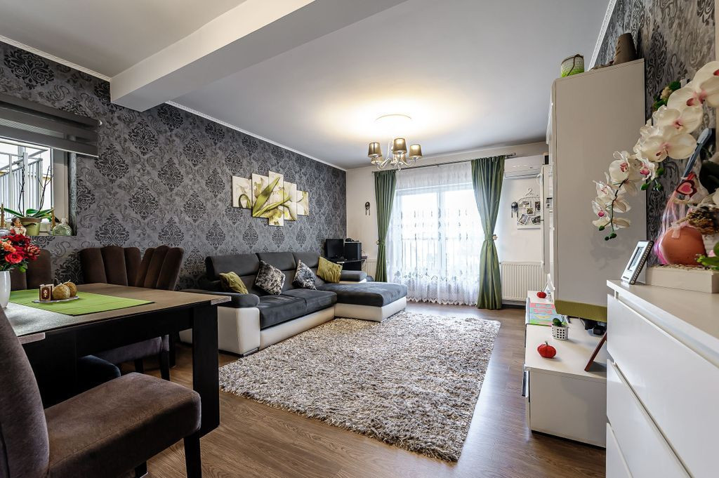 Apartament amenajat cu 2 camere și grădină la etajul 1...