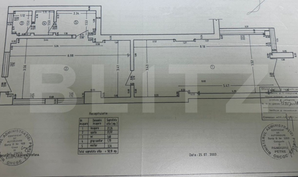 Spariu comercial, 58 mp, zona Rovine
