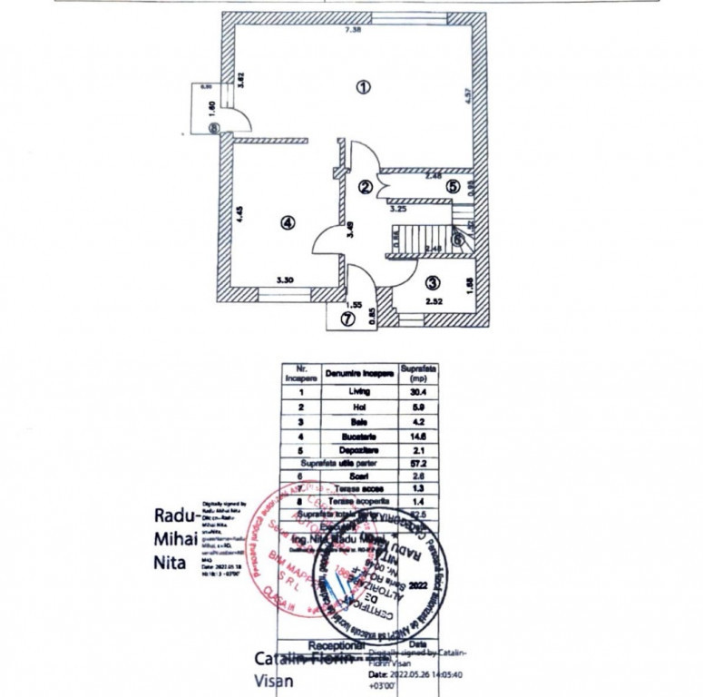 Cornetu,Vilă,suprafață construită 135mp,5 camere,2 grupuri sanitare