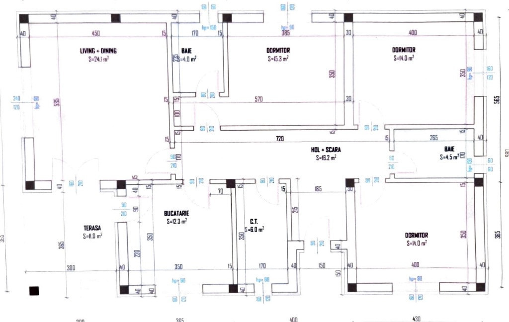 Casă individuală modernă cu 4 camere, pe parter, zonă liniștită