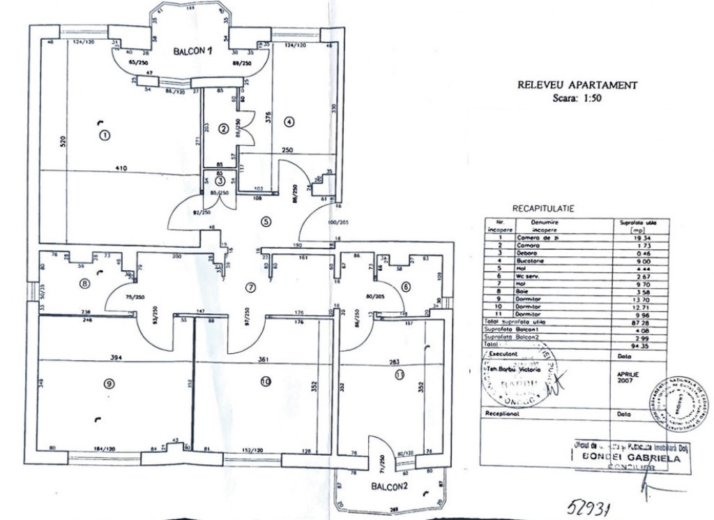 Apartament 4 camere, 94 mp, zona Ciupercă - 1 Mai