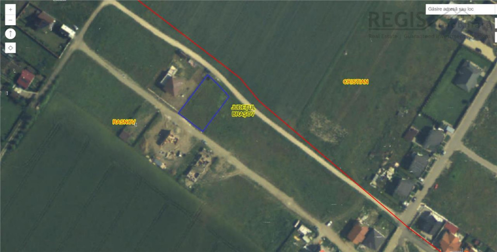 Teren intravilan granita Rasnov Cristian 890 mp