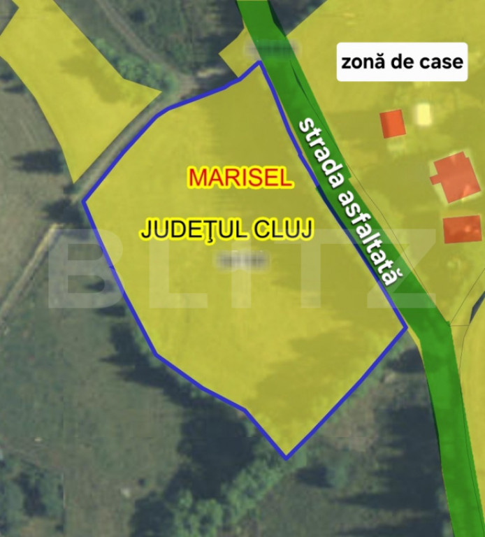 Teren intravilan parcelabil, front la strada, 6057mp, utilit