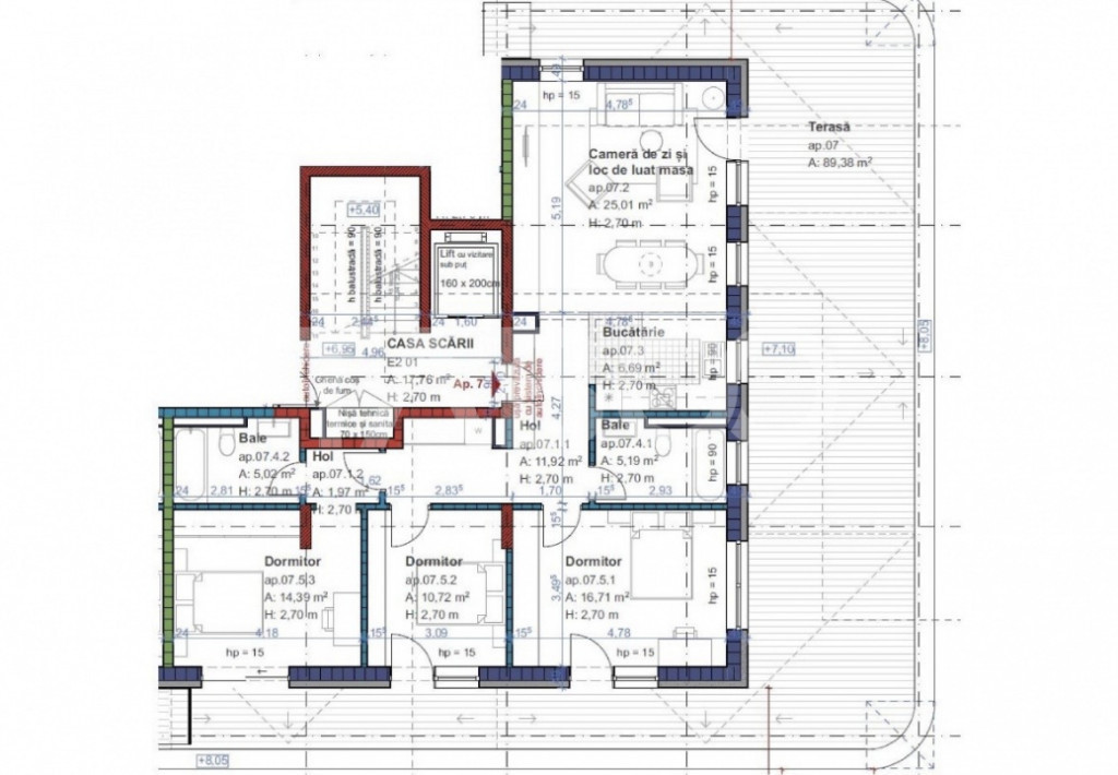 De vanzare penthouse cu terasa de 90 mp semicentral zona Par