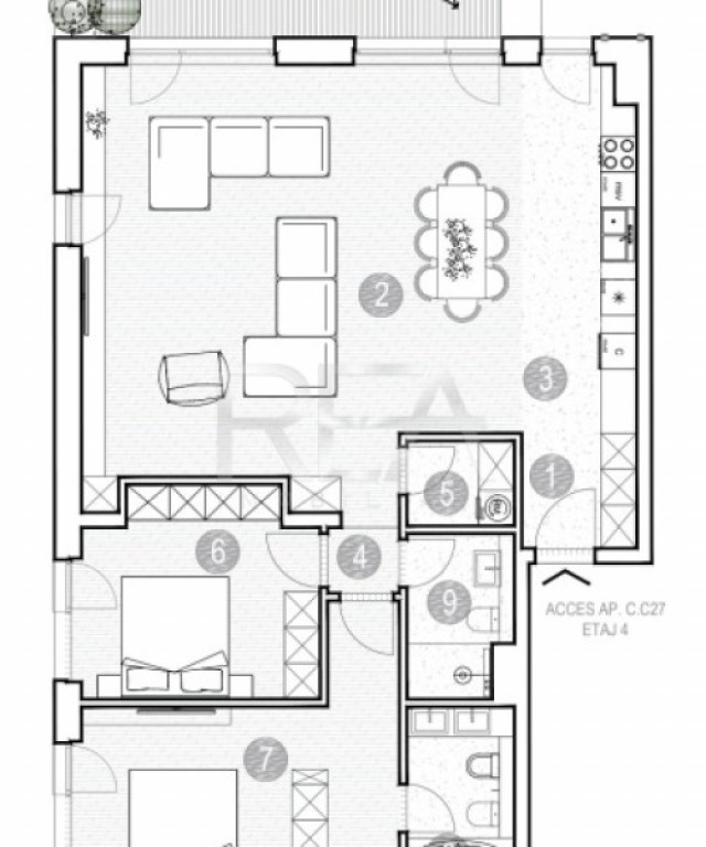 Apartament 3 camere , Green Lake, Grivita