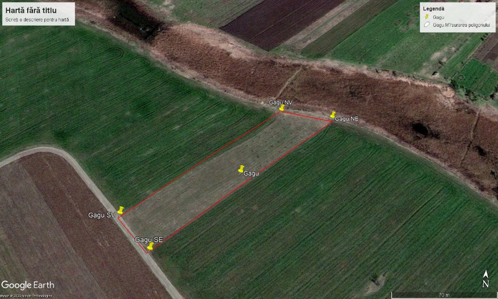 Teren 5000 mp in Gagu, com Dascalu, ilfov