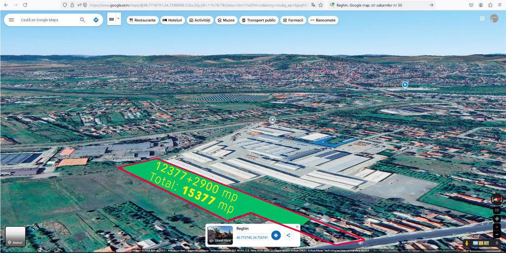 Potențial imobiliar! 2 case in curte,front 30m,teren 15277mp,Reghin