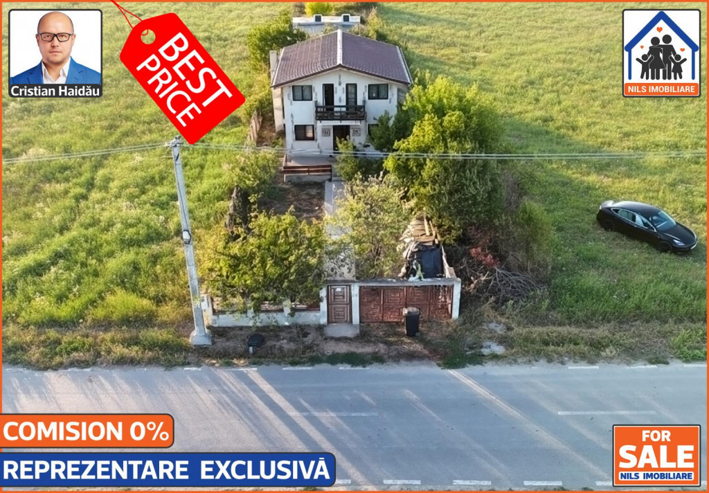 Casa 3 camere, 2 bai, 2 balc | Teren 400mp | Vidra-Dobreni