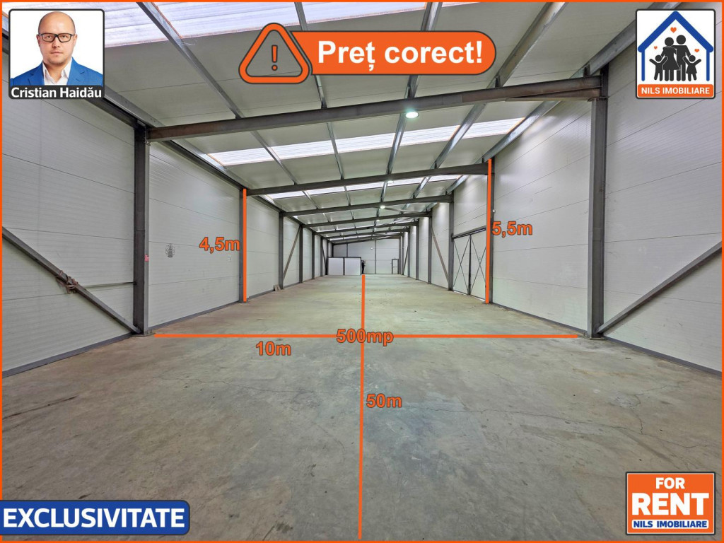 2 x Hala 500mp | Deschidere E85 si Macului | Afumati - IF