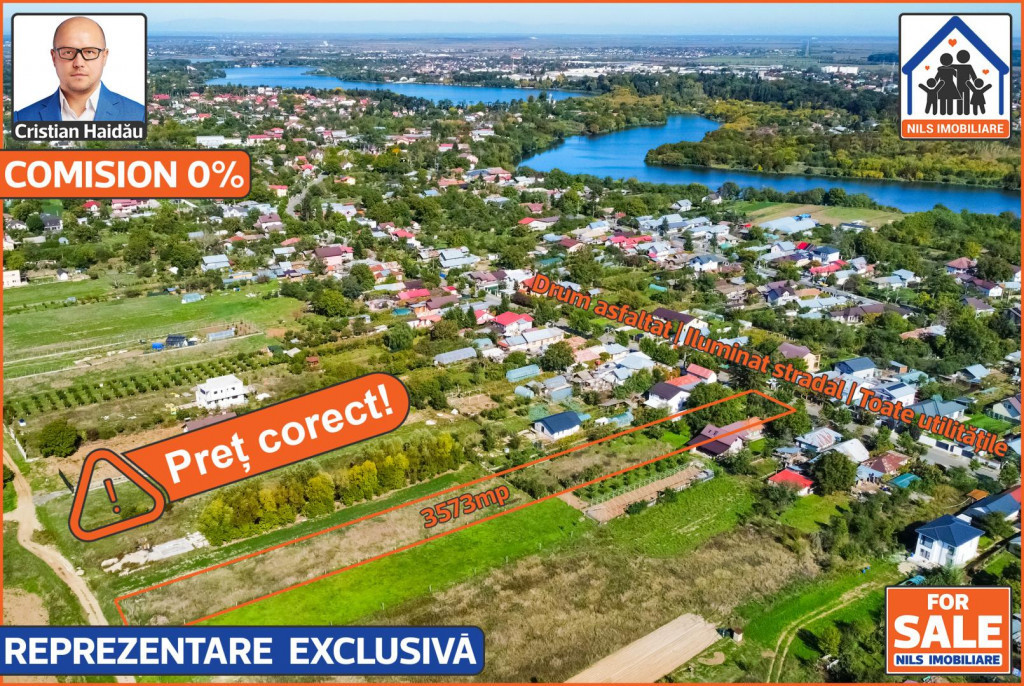 Teren intravilan | 3573mp | Toate utilitatile! | Buftea IF