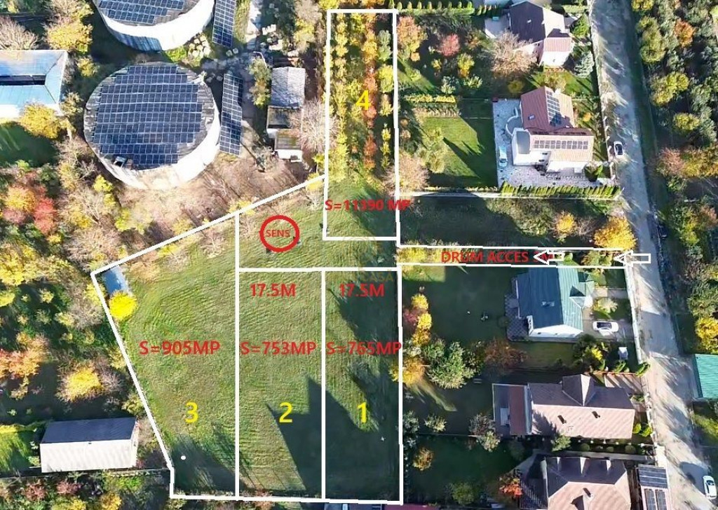 De Vanzare Parcele de Teren Intravilan -Strada Platanului...