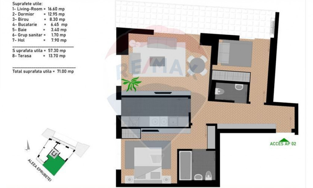 Vanzare apartamentcu 2 camere/Camil Ressu/DEZVOLTATOR