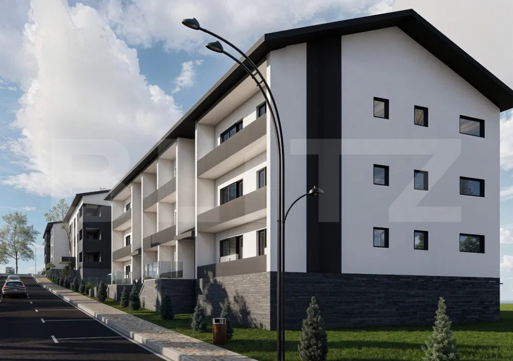 Apartament cu 3 camere, 74 mp, bloc nou, zona Burdujeni