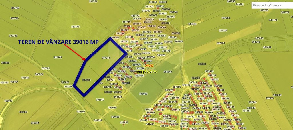 De vânzare teren intravilan 39,016mp Arad / DJ Iratos