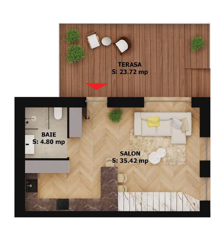 Apartament nou, 2 camere, 184 000 Euro. Comision 0.