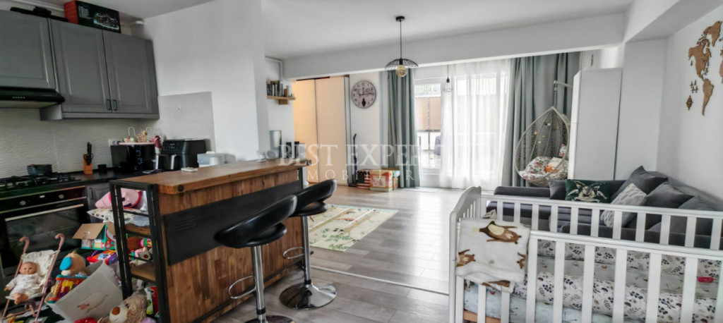 Apartament cu 2 camere, terasa spatioasa, complet mobilat-5