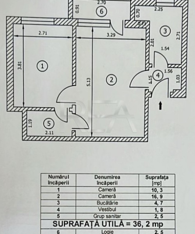 2 camere strada Frederic Chopin - Floreasca