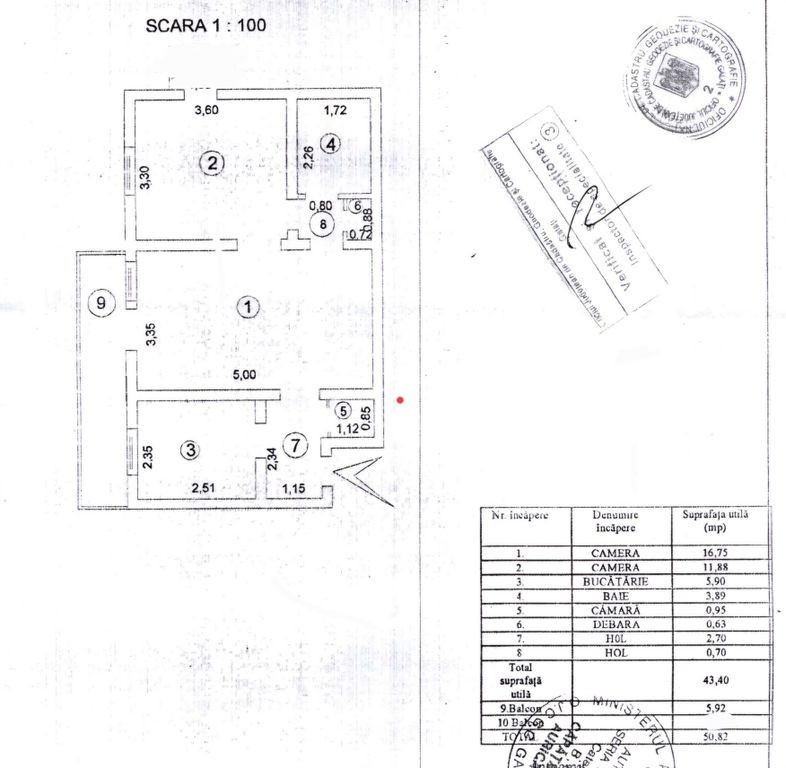 Apartament 2 camere, parter, Mazepa