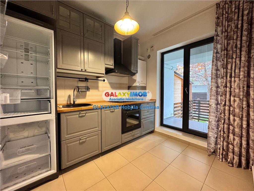 Apartament 3 camere mobilat parter Baneasa Greenfield