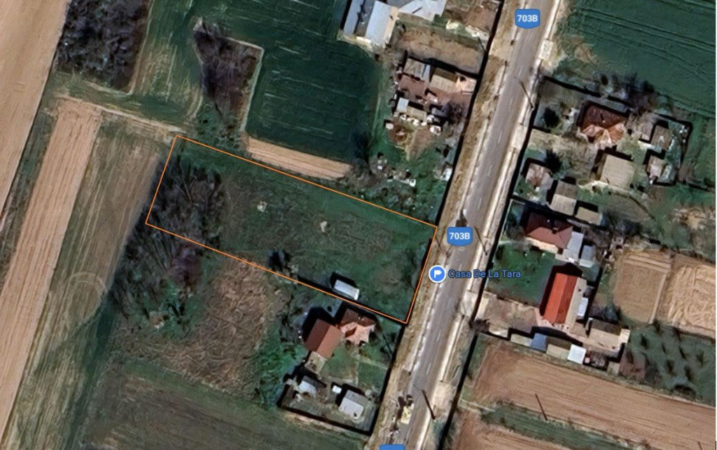 Teren intravilan 1715 mp la 15 min. de Pitesti cu acces dinspre A1A1