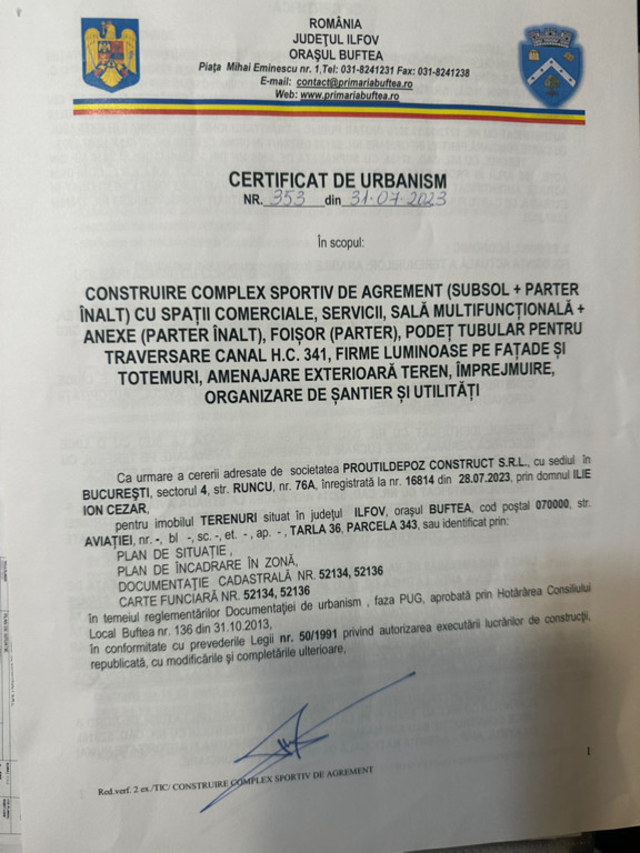 Teren intravilan stradal 9000mp