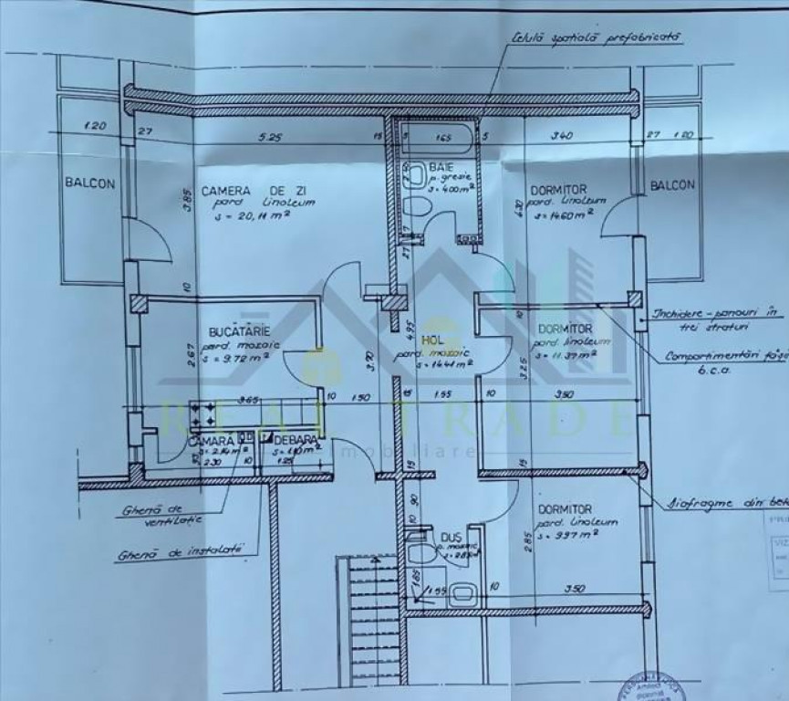 Apartament 4 camere structura mare Astra