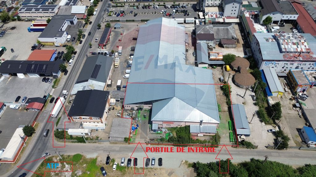 Spațiu industrial de 762mp si inaltime 7m în zona Depoz...
