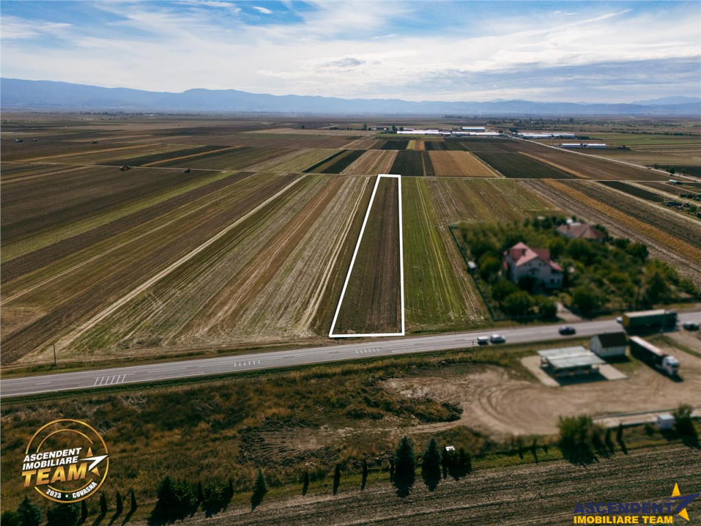 FILM! Teren intravilan 7.500 mp, deschidere dubla, DN11 (E57