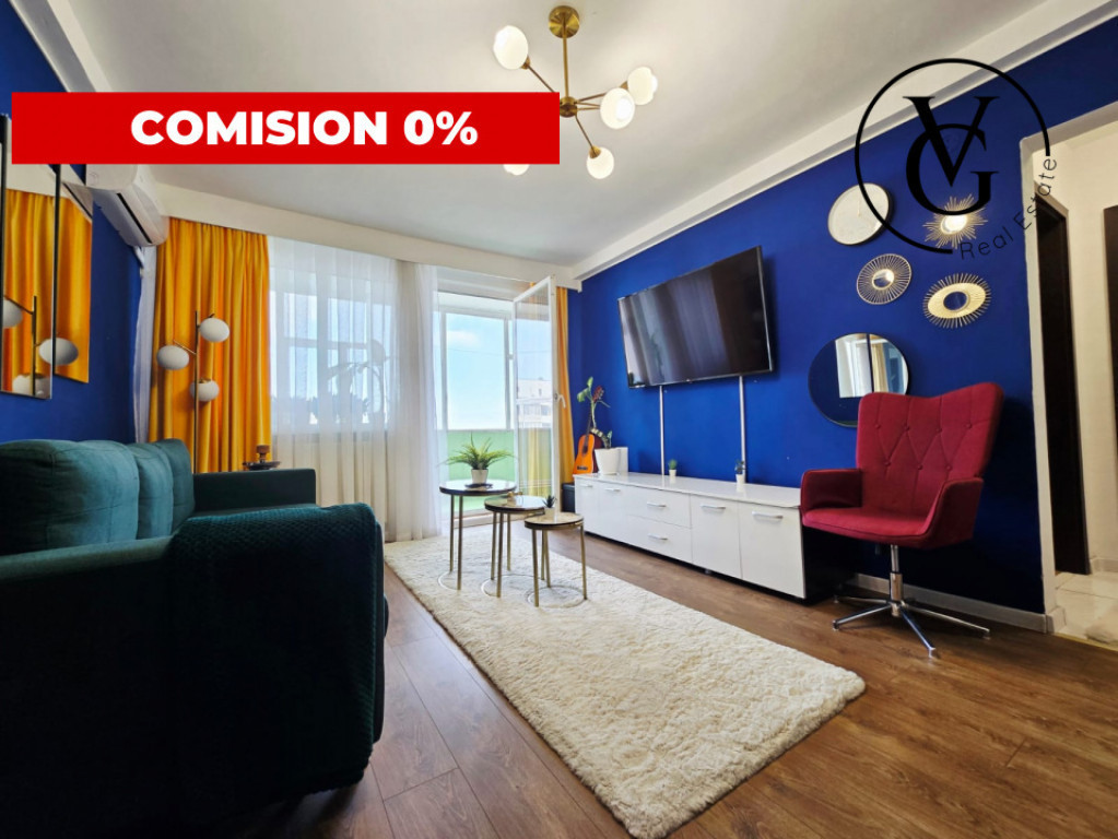 Apartament 2 camere | Vedere Panoramica catre mare | Centru