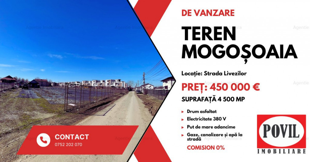 Teren Str. Livezilor - Mogosoaia - Comision 0%