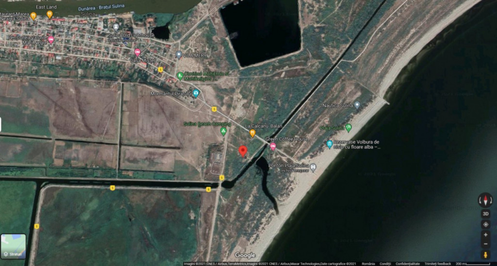 Teren Sulina - Pozitie Excelenta - 380V + apa curenta