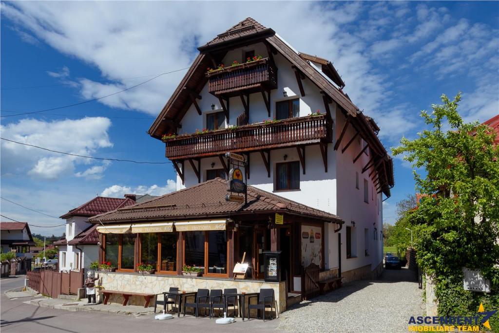Langa Castelul Bran: Pensiune restaurant transfer afacer