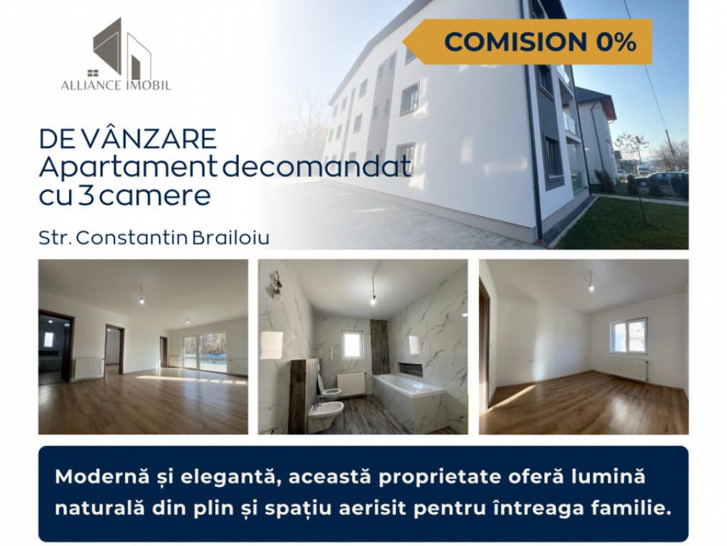 Apartament Nou 4 Camere -Fără Comision