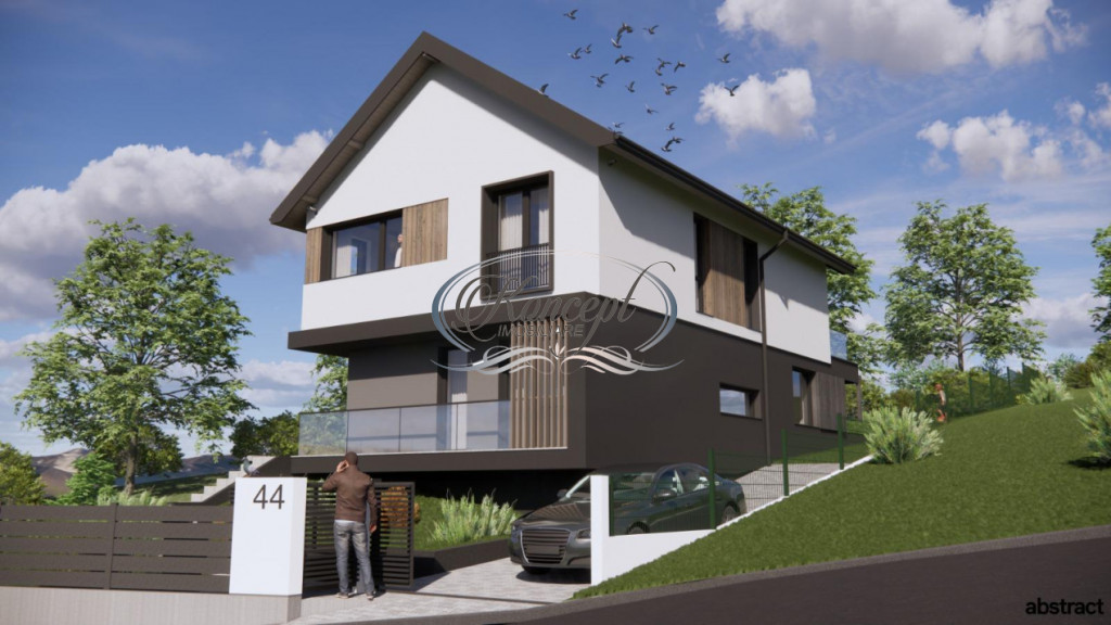 Casa moderna cu pod inalt si terasa generoasa pe Ady Endre