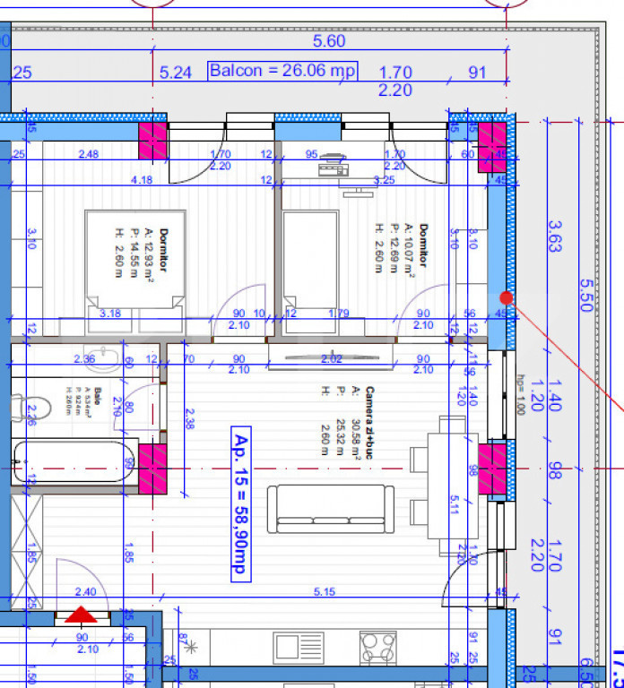 Apartamente de 1-3 camere, 37-60 mp, posibilitate garaj, zon