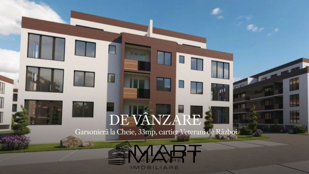 Garsoniera la Cheie, 33mp, ansamblu nou