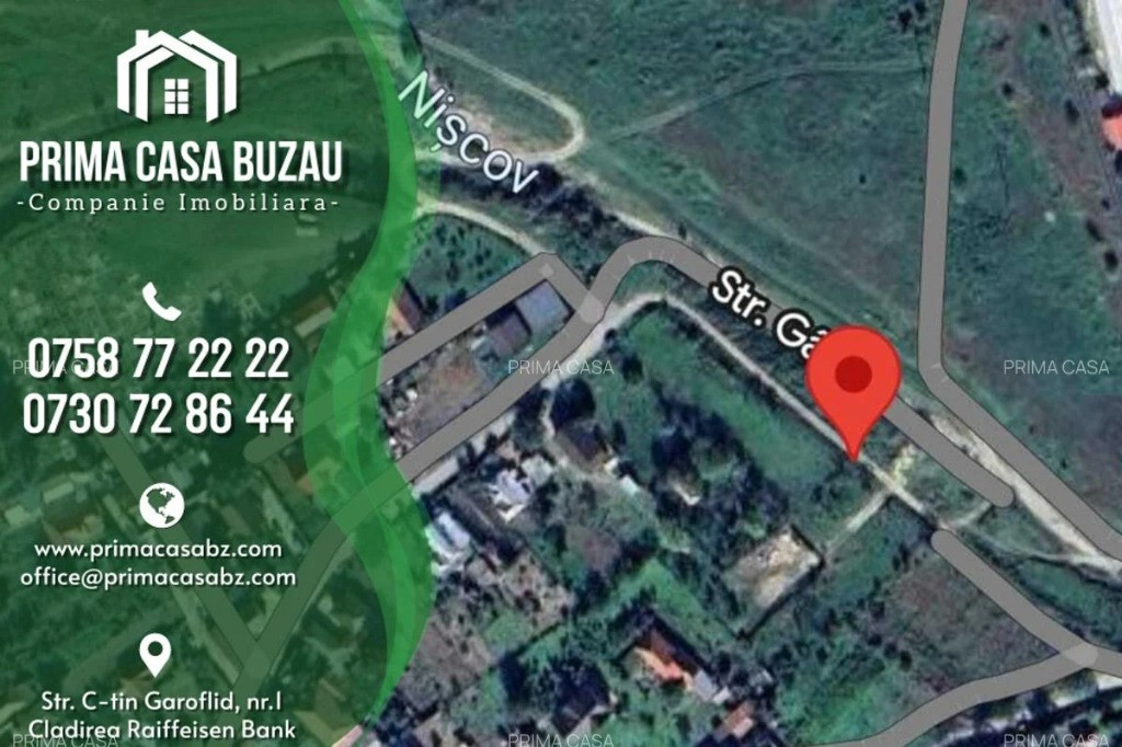 Teren intravilan ~ Vernesti / BZ ~ S=980mp (parcelabil) ~ d=40m