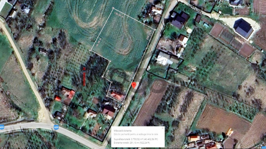 Casa demolabila si teren 3758mp intravilan Rociu Gliganu