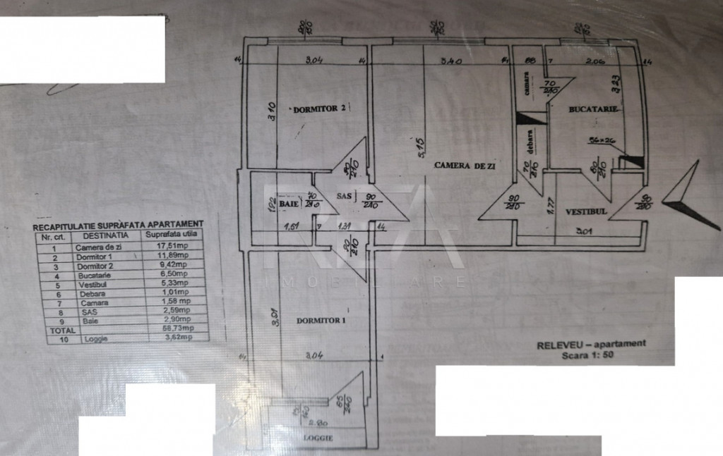 Apartament 3 camere Ozana – Aleea Giurgeni, centrală, par