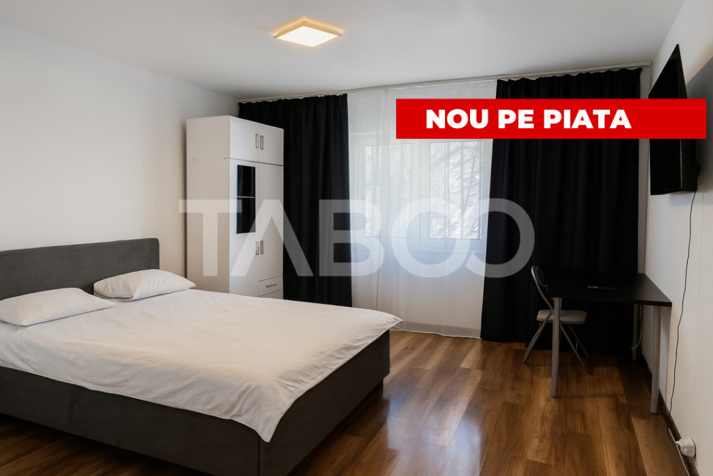 Garsoniera decomandata mobilata utilata Siretului etaj inter