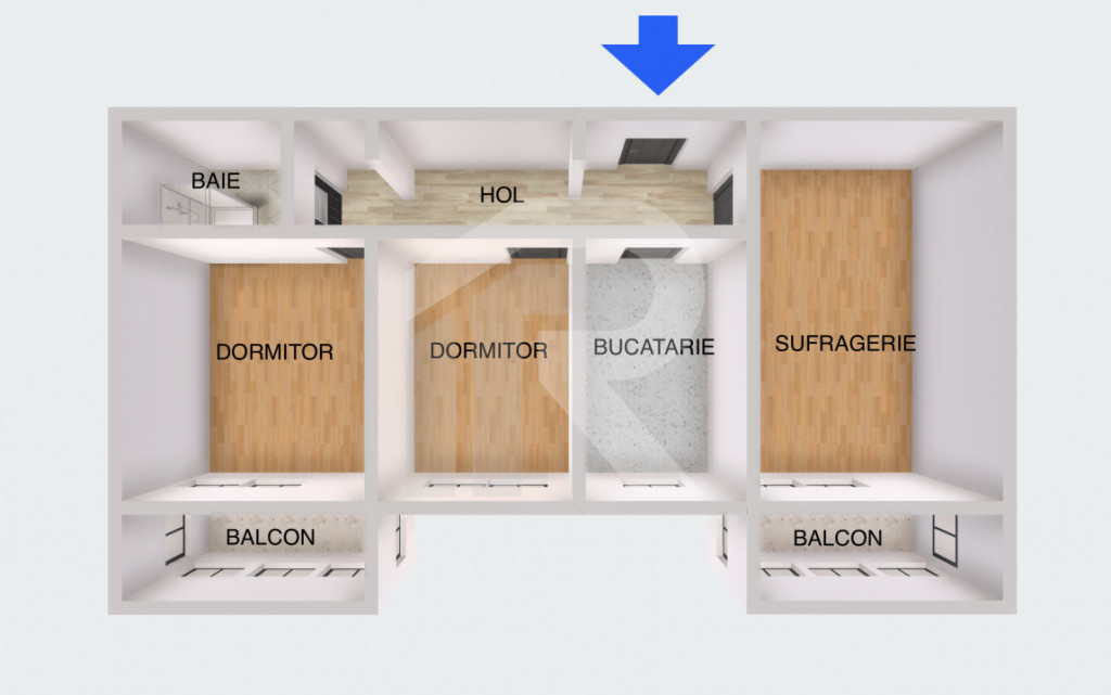 Lacul Tei – Teiul Doamnei, Etaj 3, 2 balcoane , Orientare