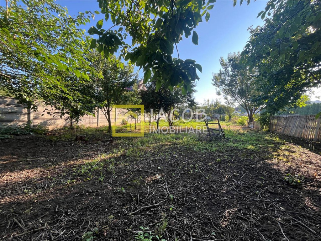 Teren intravilan 1010 mp cu casa batraneasca, magazie, beci,