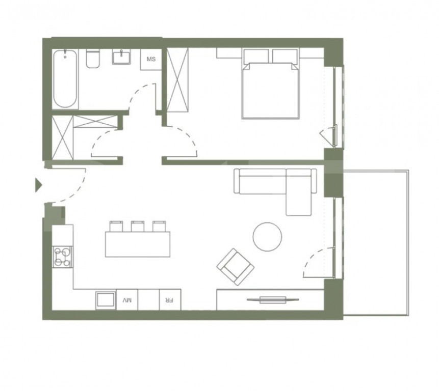 OPORTUNITATE! APARTAMENT 2 CAMERE, ETAJ INTERMEDIAR, ERA HEX