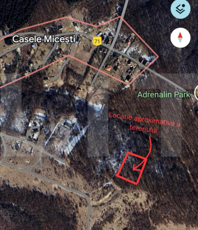 Teren cu AC 1582 mp in Casele Micesti