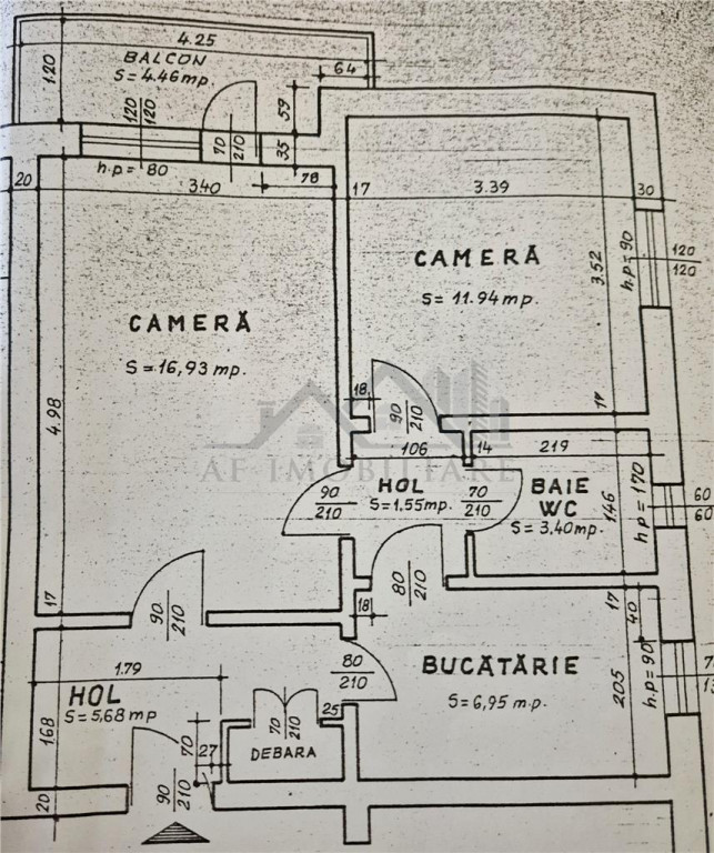 Apartement cu doua camere-etaj 1
