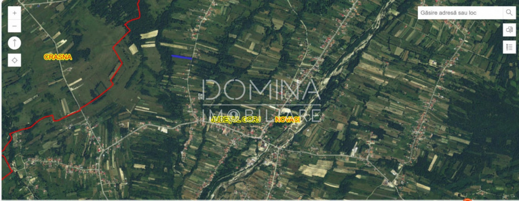 Teren situat în localitatea Hirișești - oraș Novaci