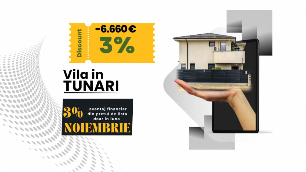Vila de vânzare în Tunari – Acesta este locul unde conti
