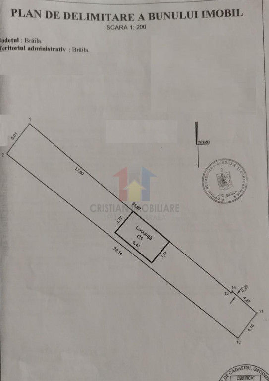Zona Centrala ( Bis Sf.Gheorghe- Garii)-Teren St- 200 mp cu