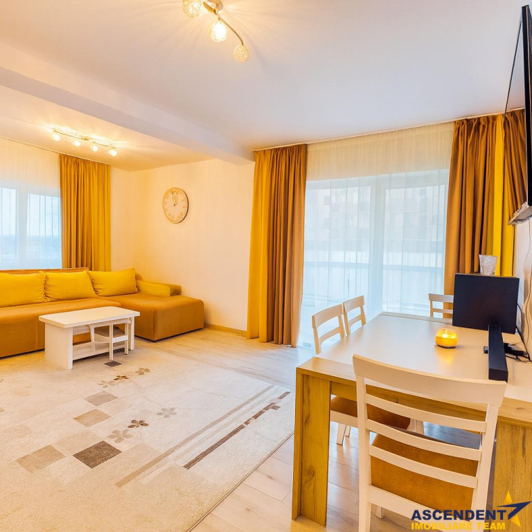 3 camere,decomandate,terasa 42 mp, mobilat,echipat,parcare,T