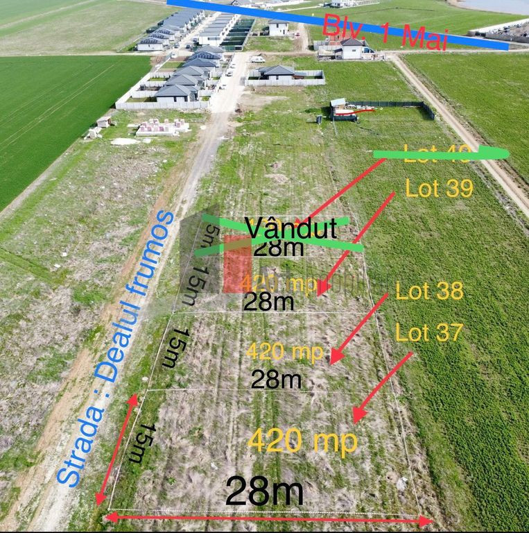 De vânzare 2 loturi de teren in comuna Berceni-Vidra